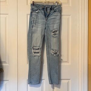 American Eagle Outfitters Ripped Light Blue Jeans